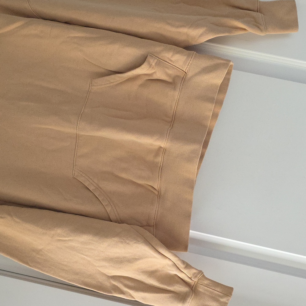 WeWoreWhat Beige Tan French Terry Knit Hoodie & Pant Set! - Picture 4 of 16